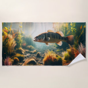 Serviette De Plage Basse-bouche sous-marine
