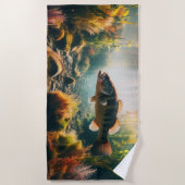 Serviette De Plage Basse-bouche sous-marine (Devant)