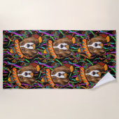SERVIETTE DE PLAGE BASSETHOUND (Devant)
