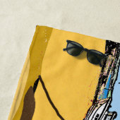 Serviette De Plage Bateau de pêche pittoresque (En situation)