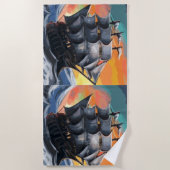 Serviette De Plage bateau pirate (Devant)