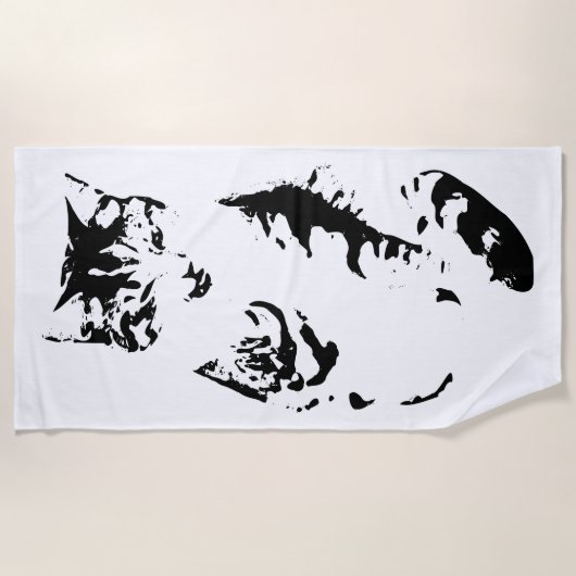 Serviette De Plage Bath Time Drame (Devant)