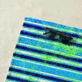 Serviette De Plage Batik Stripes et Starfish Beach Towers (En situation)