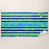 Serviette De Plage Batik Stripes et Starfish Beach Towers (Devant)