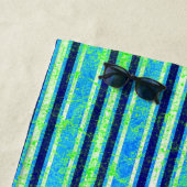 Serviette De Plage Batik Stripes et Starfish Beach Towers (En situation)