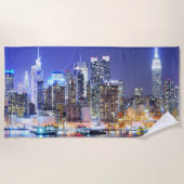 Serviette De Plage Bâtiments de Manhattan (Devant)