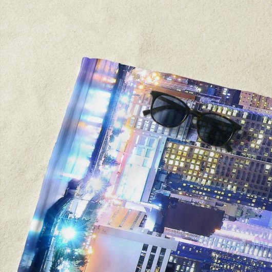 Serviette De Plage Bâtiments de Manhattan (En situation)