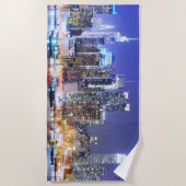 Serviette De Plage Bâtiments de Manhattan (Devant)