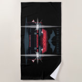 Serviette De Plage Batman Batmobile - Je Suis L'Ombre (Devant)