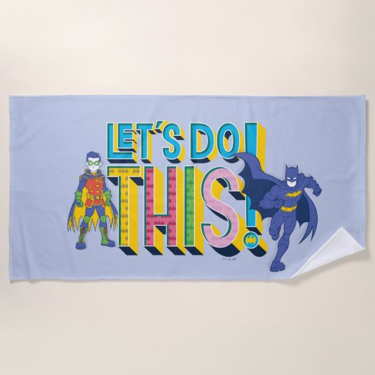 Serviette De Plage Batman | Faisons ceci (Devant)