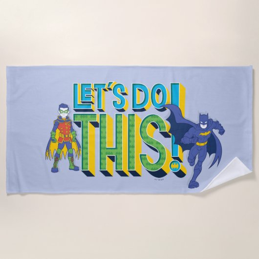 Serviette De Plage Batman | Faisons ceci (Devant)