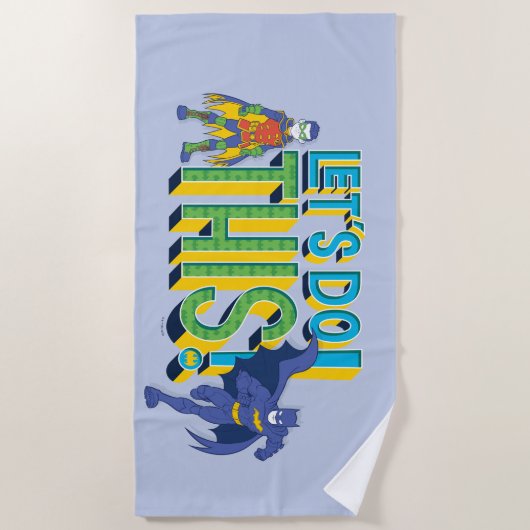 Serviette De Plage Batman | Faisons ceci (Devant)