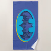 Serviette De Plage Batman | Symbole de la ville de Gotham (Devant)