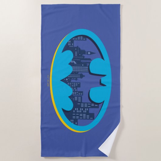 Serviette De Plage Batman | Symbole de la ville de Gotham (Devant)