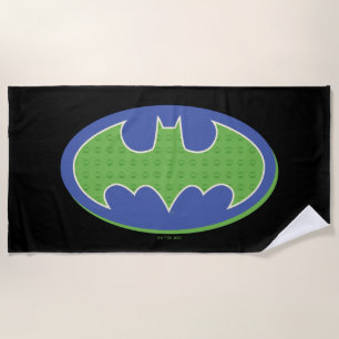 Serviette De Plage Batman   Symbole pourpre et vert