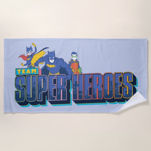 Serviette De Plage Batman | Team Super Heroes (Devant)