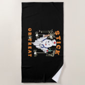 Serviette De Plage Bâton ou traitement Infirmière Éffrayante Infirmiè (Devant)