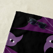 Serviette De Plage Battes pourpres (En situation)