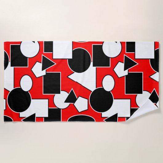 Serviette De Plage Bauhaus Collage (Devant)