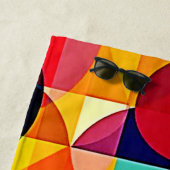 Serviette De Plage Bauhaus Color Geometry Design (En situation)