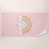 Serviette De Plage Be Kind – Rainbow Pastel Positivity (Devant)