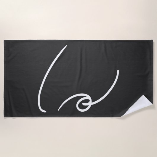 Serviette De Plage Be Kind Shorthand (Devant)
