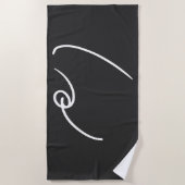 Serviette De Plage Be Kind Shorthand (Devant)