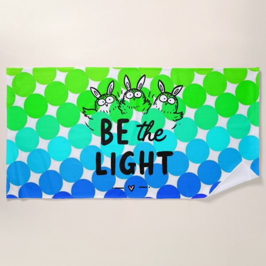 Serviette De Plage Be the Light (Devant)