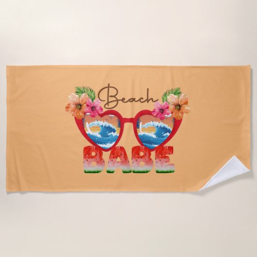 Serviette De Plage Beach Babe (Devant)