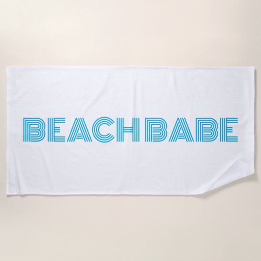 Serviette de plage - Beach Babe (Devant)