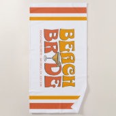 Serviette De Plage Beach Bachelorette Party Super Beach Bride Custom (Devant)