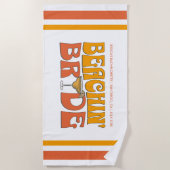 Serviette De Plage Beach Bachelorette Party Super Beachin Bride (Devant)