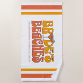 Serviette De Plage Beach Bachelorette Party Super Bride's Beaches (Devant)