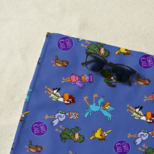 Serviette De Plage Beach Bird Appels Beach Towel (En situation)