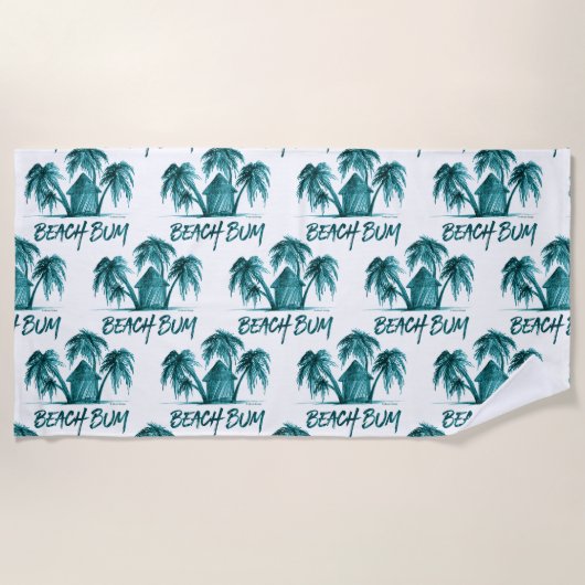 Serviette De Plage Beach Bum (Devant)
