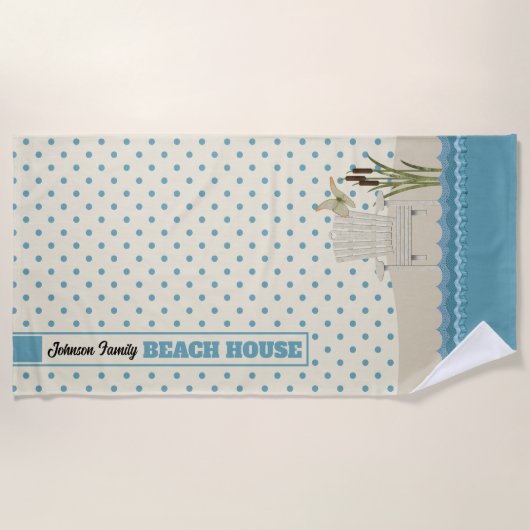 Serviette De Plage Beach House Plage Scène Lake House (Devant)