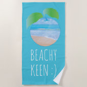 Serviette de plage "Beach Keen/Beach" (Devant)