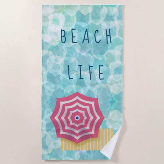 Serviette De Plage Beach Life Beach Towel (Devant)