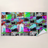 Serviette De Plage Beach Towel – Abstract Grid (Devant)