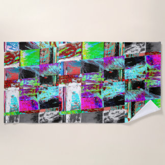 Serviette De Plage Beach Towel – Abstract Grid