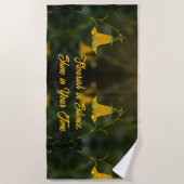 Serviette De Plage Beach Towel – Flowers for the Soul (Devant)