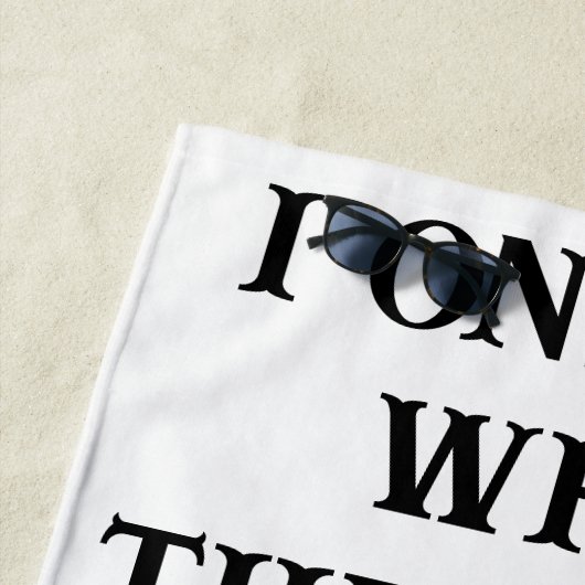 Serviette De Plage Beach Towel Husband Wife's Joke (En situation)