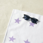 Serviette De Plage Beach Towel - Lavender - Happy Little Lotus (En situation)