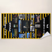Serviette De Plage Beach Towel Pittsburgh Photos PERSONNALISER (Devant)