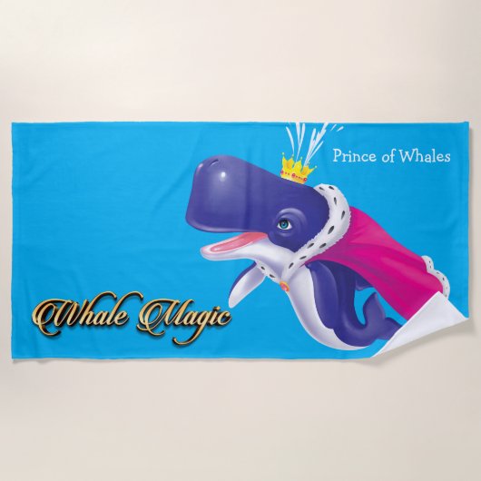 Serviette De Plage Beach Towel Prince of Whales (Devant)