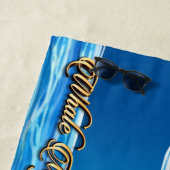 Serviette De Plage Beach Towel Prince & Princess of Whales "Bubbles" (En situation)