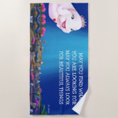 Serviette De Plage Beach Towel Princess Eviana "Belles choses..." (Devant)