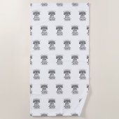 Serviette De Plage Beach Towel - Repeating Logo (Devant)