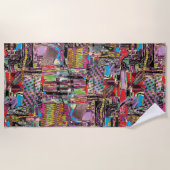 Serviette De Plage Beach Towel – Urban Fractals (Devant)