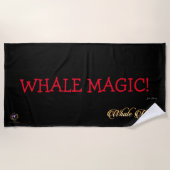 Serviette De Plage Beach Towel WHALE MAGIC ! (Devant)